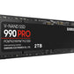 SAMSUNG 990 PRO SSD 2TB PCIE 4.0 M.2 INTERNAL SOLID STATE DRIVE