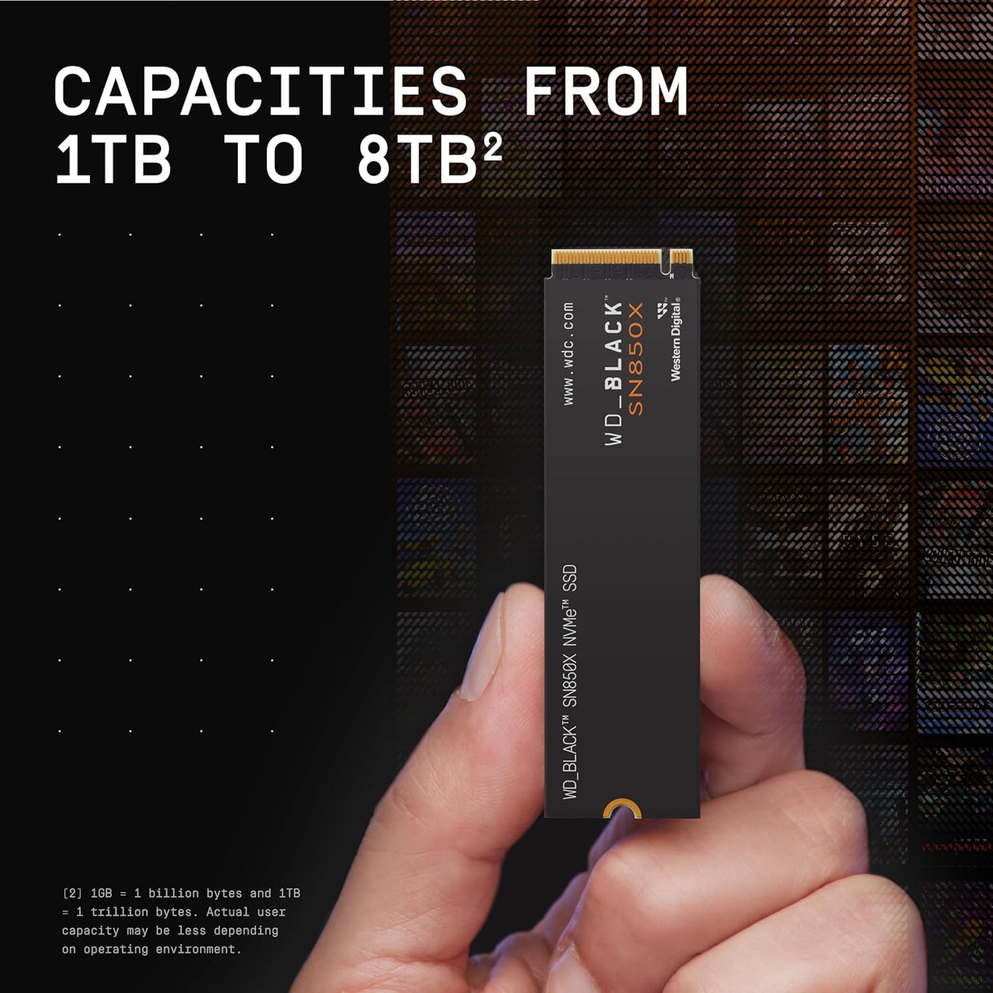 WESTERN DIGITAL BLACK 1TB NVME M.2 SN850X SSD