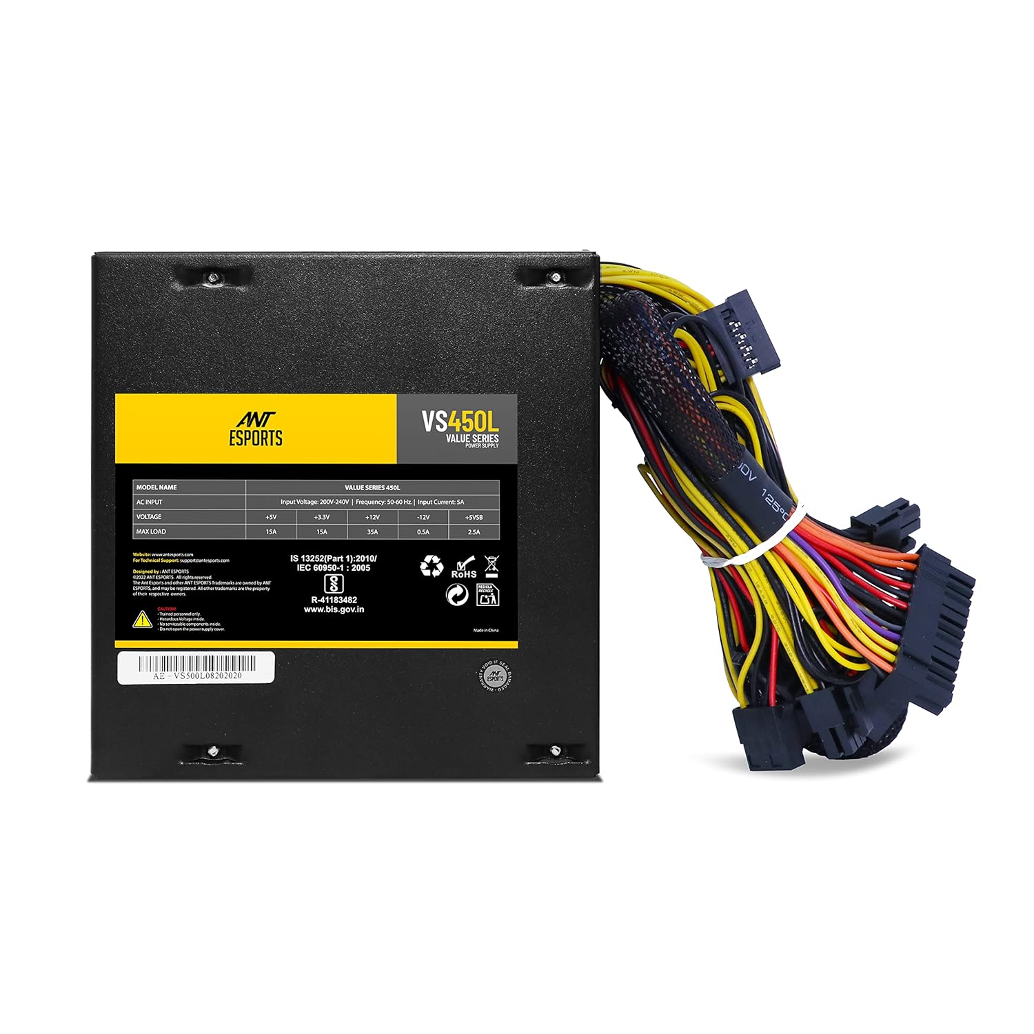 ANT ESPORTS 450W VS450L NON MODULAR SMPS
