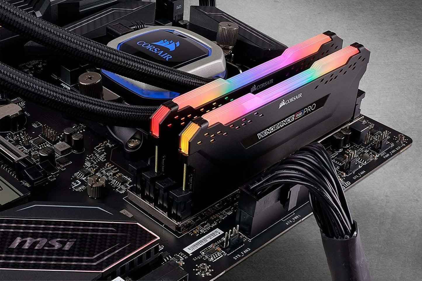 CORSAIR VENGEANCE PRO RGB 32 GB DDR4 (16*2) 3600MHZ DESKTOP RAM CMW32GX4M2D3600C18