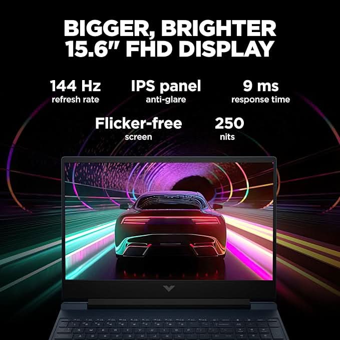 HP VICTUS 15 FA1312TX [CI5-12450H 12TH GEN/8GB/512GB SSD/WIN11 HOME+MSO/15.6 INCH/4GB-RTX2050 GRAPHICS /1 YEAR(S)/BLACK]