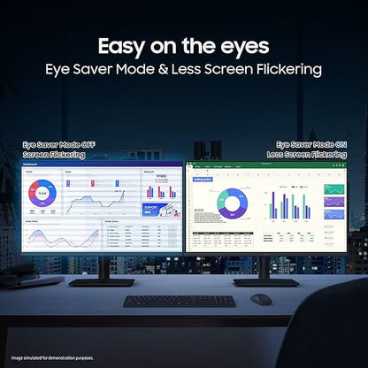 Samsung Essential Series S4 27 Inch FHD IPS Panel, Flat Monitor