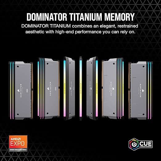 CORSAIR Dominator Titanium RGB DDR5 64GB (2x32GB) DDR5 6000MHz