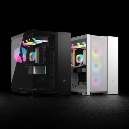 CORSAIR 6500D AIRFLOW TEMPERED GLASS SUPER MID-TOWER, WHITE