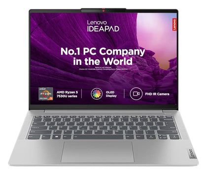 LENOVO IDEAPAD SLIM 5 AMD RYZEN 5 7530U 14 INCH (35.5CM) WUXGA OLED LAPTOP (16GB/1TB SSD/WIN 11/OFFICE 2021/BACKLIT KB/FHD CAMERA/ALEXA/3 MONTH GAME PASS/ARCTIC GREY/1.46KG), 82XE007DIN