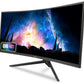 ACER ED343CUR 34 INCH UWQHD (3440X1440) PIXELS VA PANEL 1000R CURVED BACKLIGHT LED MONITOR