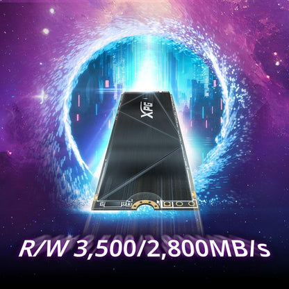 XPG ADATA GAMMIX S50 CORE 1000GB PCIE GEN4 X4 M.2 2280 SOLID STATE DRIVE SGAMMIXS50C-1000G-CS