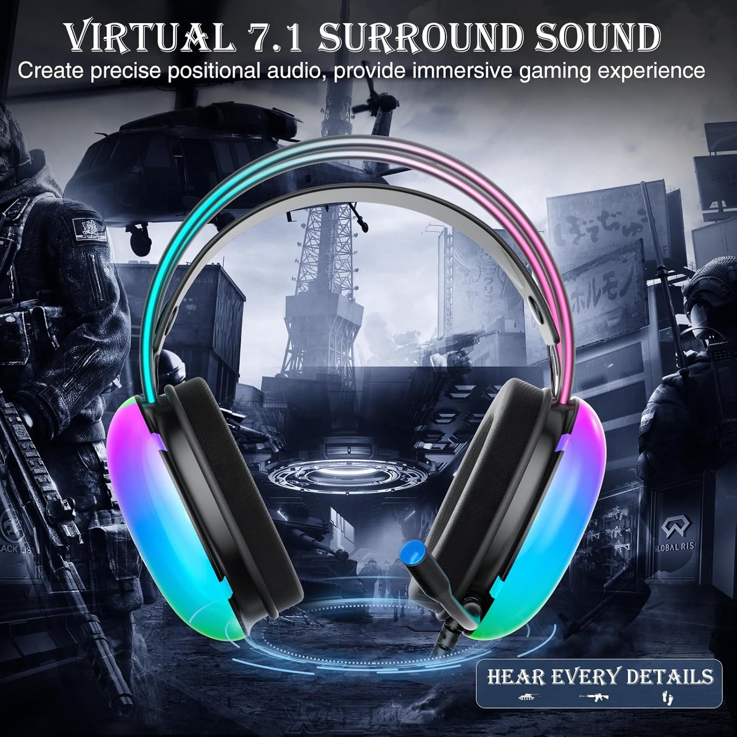 AULA S505 BLACK GAMING HEADSET BLACK