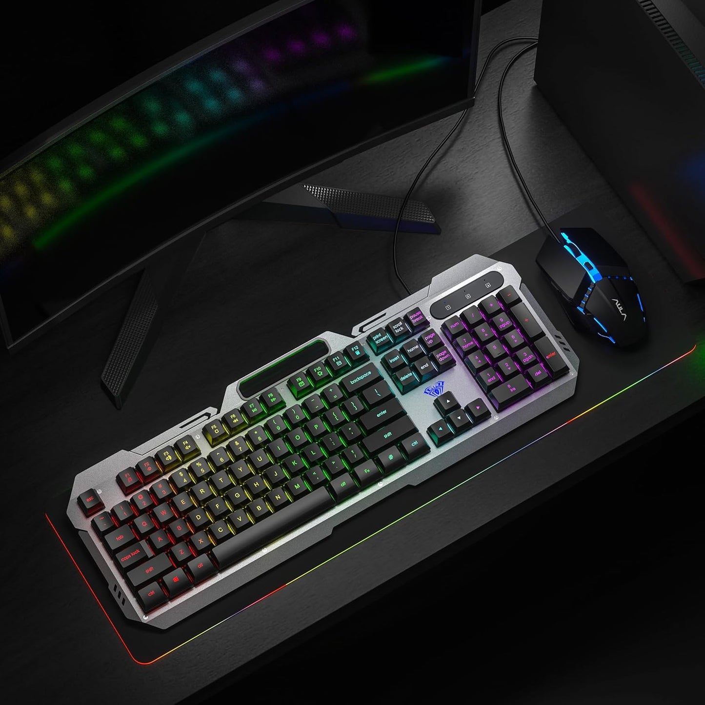 AULA F2023 WIRED GAMING MEMBRANE KEYBOARD AND MOUSE COMBO