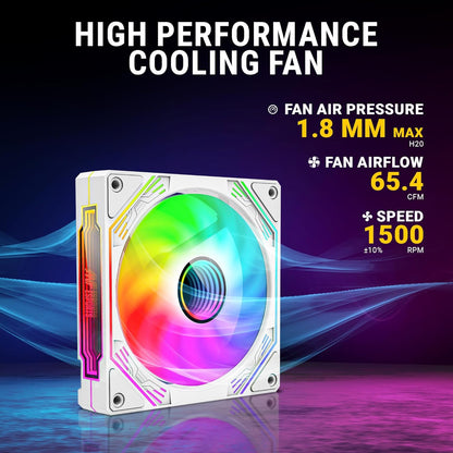 ANT ESPORTS SCIFLOW ARGB WHITE CABINET FAN TRIPLE PACK