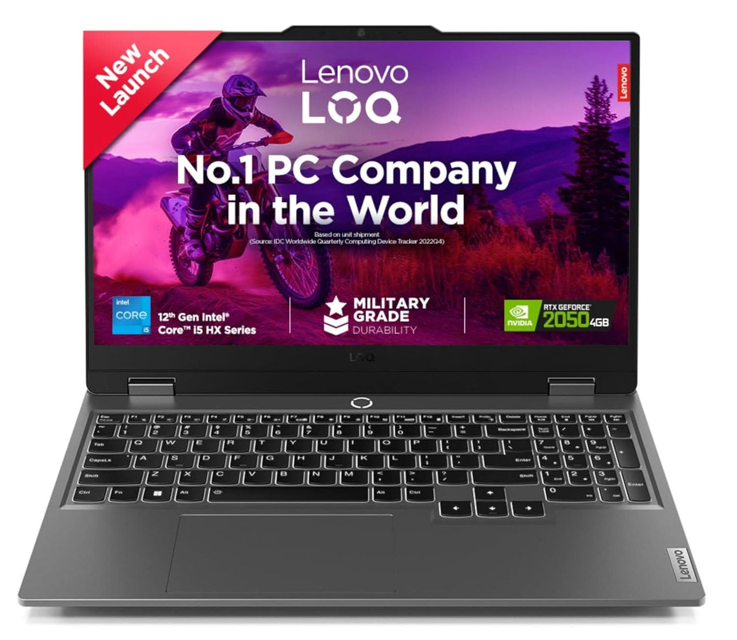LENOVO LOQ 2024 12TH GEN CORE I5-12450HX | NVIDIA RTX 3050 6GB (24GB RAM/512GB SSD/15.6 INCH (39.6CM)/WINDOWS 11/OFFICE HOME 2024/100% SRGB/3 MON. GAME PASS/GREY/2.4KG), 83GS00LFIN GAMING LAPTOP