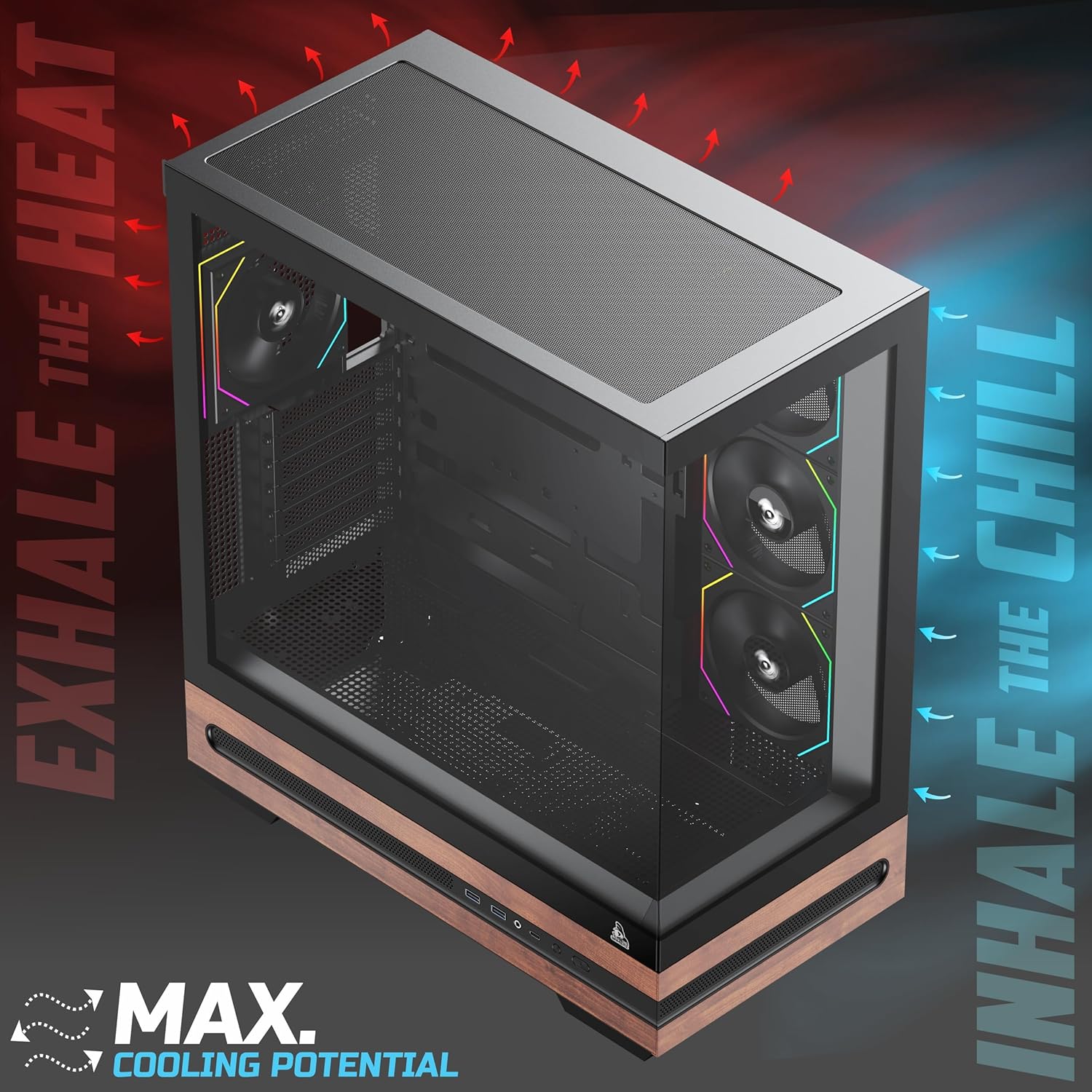 TAG GAMERZ STELLAR PRIME MID-TOWER GAMING CABINET BLACK