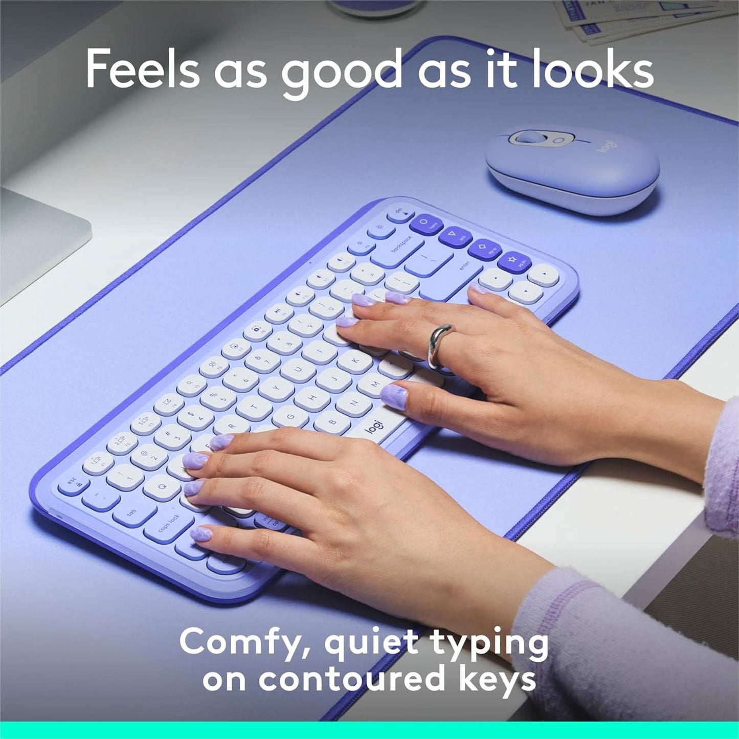 LOGITECH POP ICON BLUETOOTH KEYBOARD WHITE