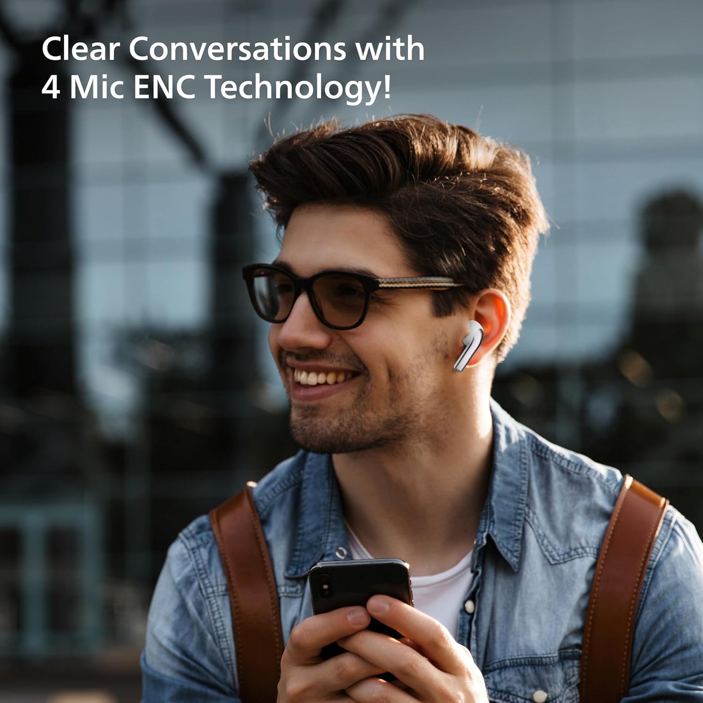 PHILIPS AUDIO TAT1179WT/94 TRUE WIRELESS IN EAR EARBUDS WITH POCKET SIZED CHARGING CASE, PLAY TIME UPTO 45HRS, 10MM DYNAMIC DRIVERS, INBUILT MIC, IPX4 SPLASH & SWEAT RESISTANT (WHITE)
