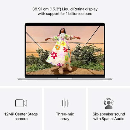 Apple 15-inch MacBook Air M5 chip with 10 core CPU and 10 core GPU, 24GB, 1TB SSD - Silver
