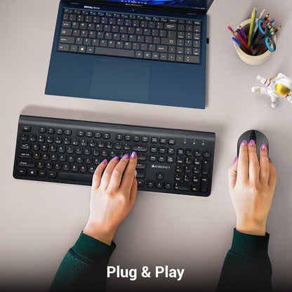 ZEBRONICS COMPANION 130 2.4GHZ WIRELESS KEYBOARD & MOUSE COMBO