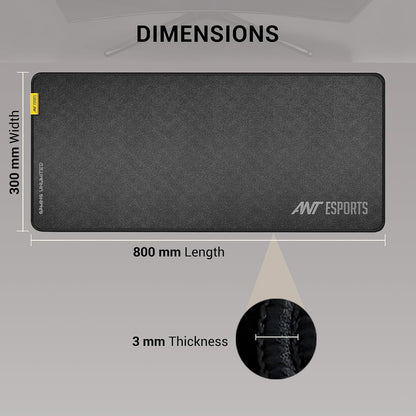 ANT ESPORTS MP320S GAMING MOUSE PAD - XL (SPEED) - BLACK
