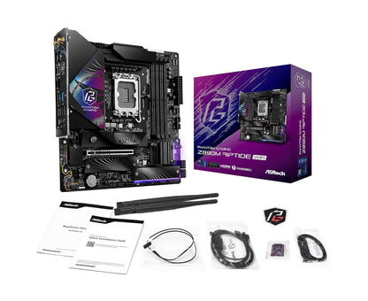 ASROCK PHANTOM GAMING Z890M RIPTIDE WIFI 6E DDR5 MICRO ATX MOTHERBOARD