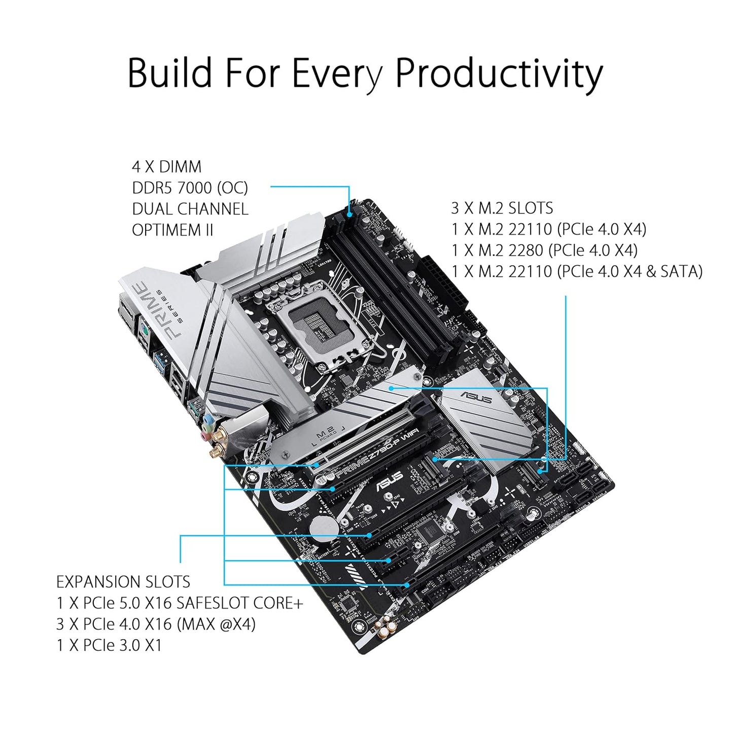 ASUS Z790-P PRIME CSM DDR5 INTEL LGA1700 MOTHERBOARD