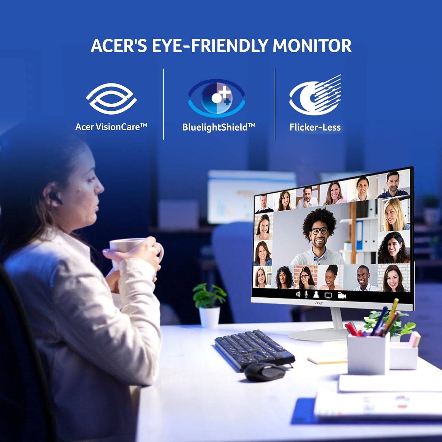 ACER SA242YE 23.8 INCH FULL HD IPS ULTRA SLIM (7.2MM THICK) BACKLIGHT LED LCD MONITOR