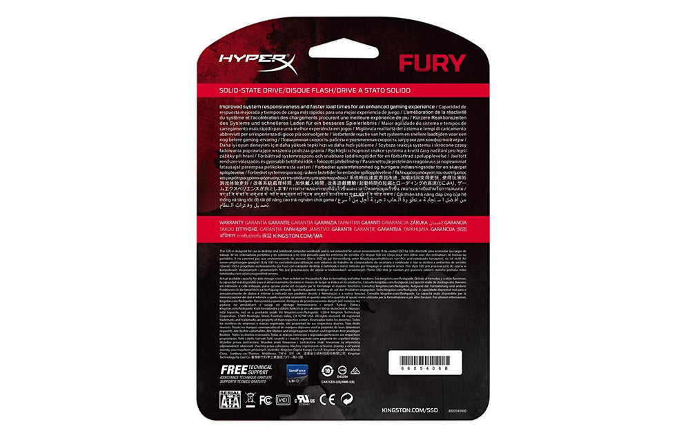 HYPERX Fury 120GB 2.5 SATA SATA 3 Solid State Drive (SSD)