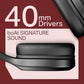 Boat Rockerz 412 40Ms Low Latency, Bluetooth Wireless Over Ear Headphone with Mic (Active Black)