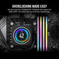 CORSAIR MEMORY CMP32GX5M2B6000Z30 DOMINATOR TITANIUM 32GB (2X16GB) DDR5 6000 CL30-36-36-76 1.4V AMD EXPO & INTEL XMP - GREY