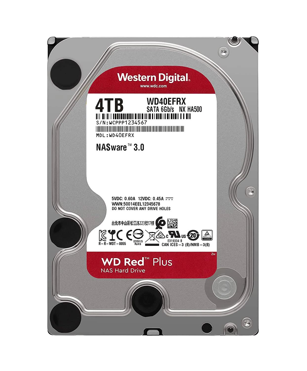 WESTERN DIGITAL RED 4TB NAS INTERNAL SATA HARD DRIVE WESTERN DIGITAL 40EFZX