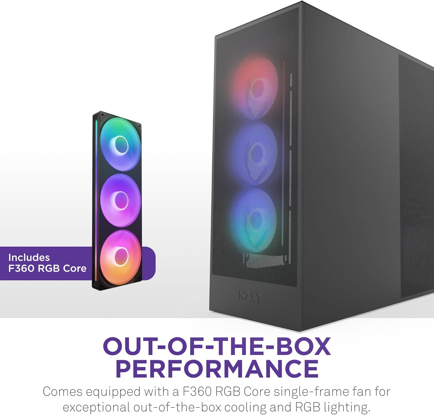 NZXT CHASSIS H SERIES H7 (2024) FLOW WITHOUT PSU BLACK COLOR - CM-H72FB-01