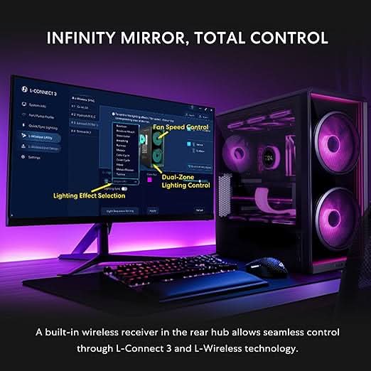 Lian Li LANCOOL 217 INF Infinity Mirror Computer Case