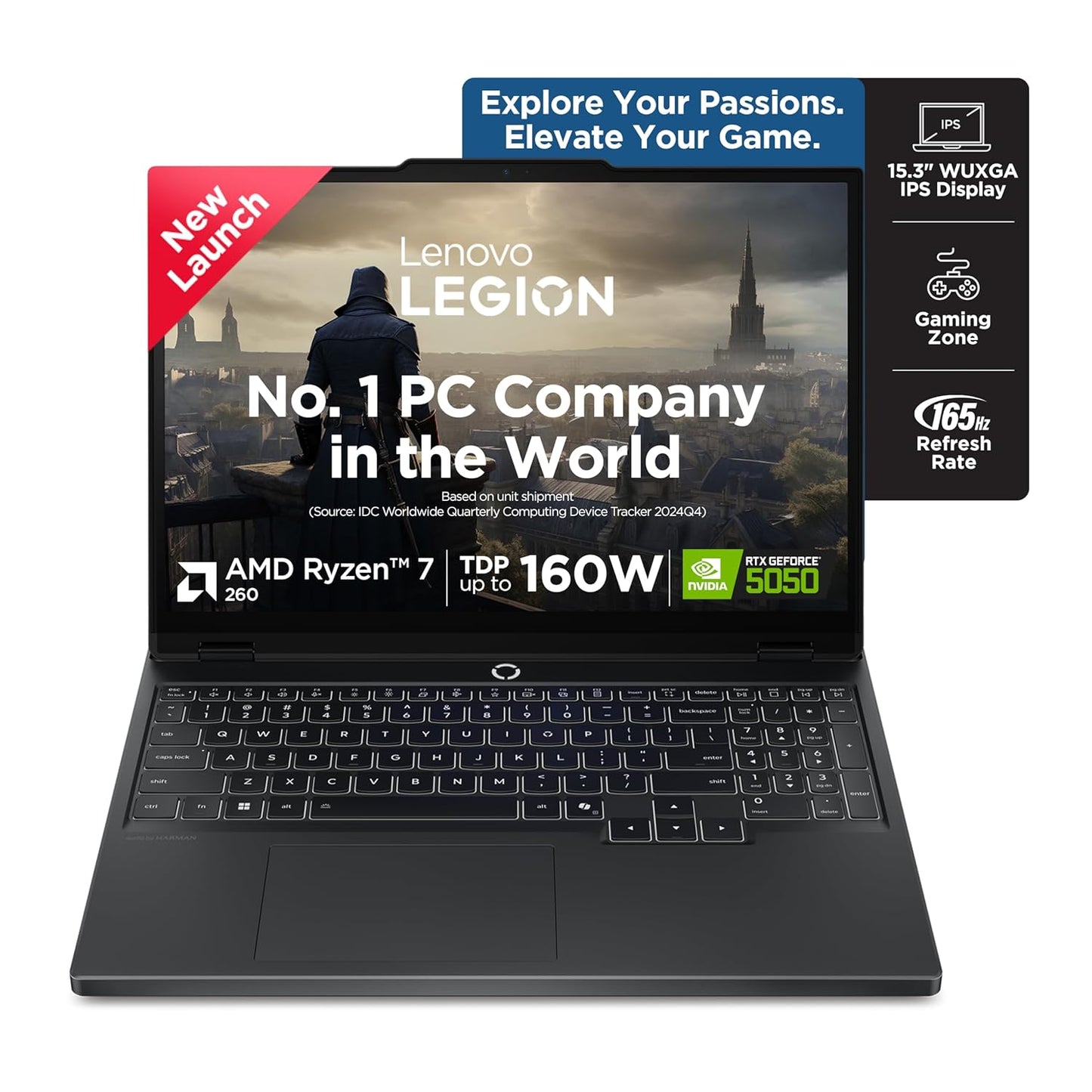 LENOVO LEGION 5 83M00073IN [R7-260/16GB/1TB SSD/WIN11 HOME+MS24/15.3"/8GB-RTX5050 GRAPHICS/1 YEAR(S)/BLACK]