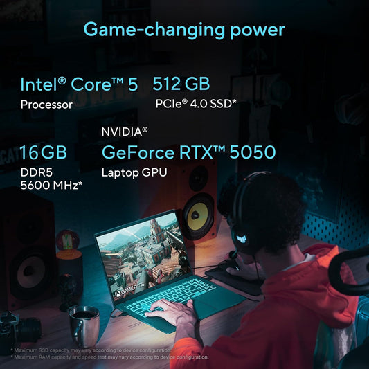 ASUS GAMING V16 V3607VH-RP037WS [CORE5-210H/16GB/512GB SSD/WIN11 HOME+MS24/16.0"/8GB-RTX5050 GRAPHICS/1 YEAR(S)/BLACK]