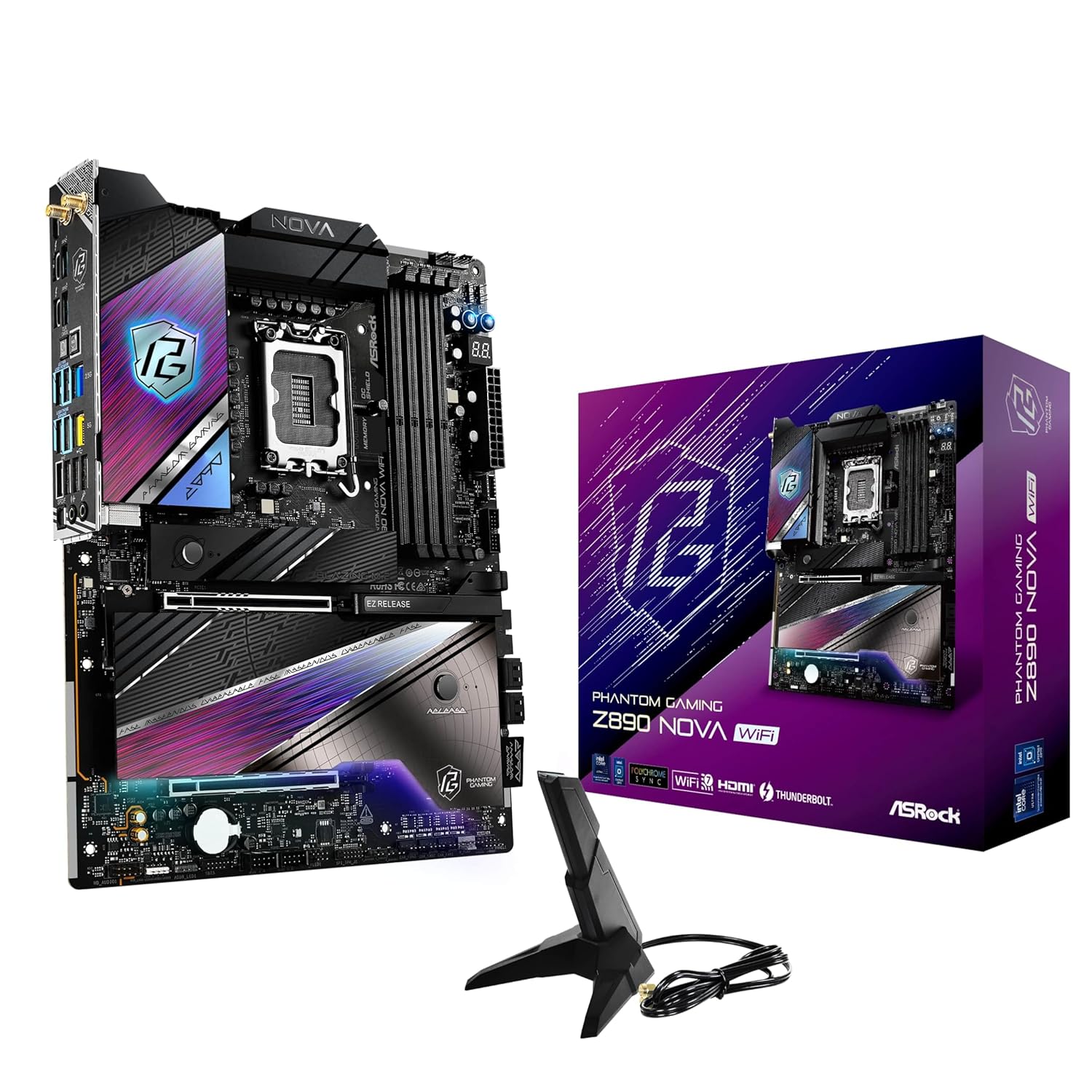 ASROCK INTEL CORE ULTRA Z890 NOVA WIFI 7 ATX MOTHERBOARD