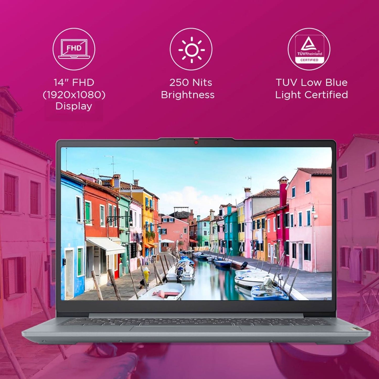 Lenovo IdeaPad Slim 3, 13th Gen Intel Core i3-1315U, 8GB, 512GB SSD, Intel UHD Graphics, 14 Inch FHD, Win 11, MS Office 2024, Grey, 82X6005KIN