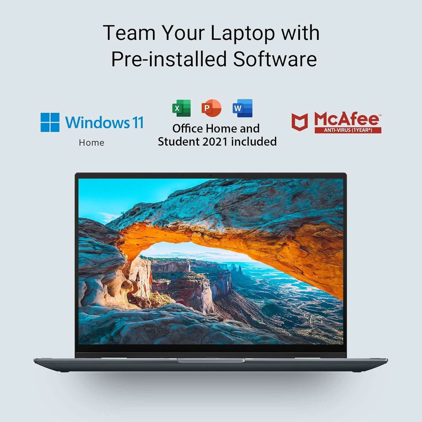 ASUS ZENBOOK 14 FLIP OLED (2022), 14 INCH (35.56 CMS) 2.8K OLED 16:10 90HZ TOUCH, CORE I7-12700H 12TH GEN, 2-IN-1 LAPTOP (16GB/512GB SSD/IRIS XE GRAPHICS/WIN 11/OFFICE 2021/GREY/1.4 KG), UP5401ZA-KN701WS