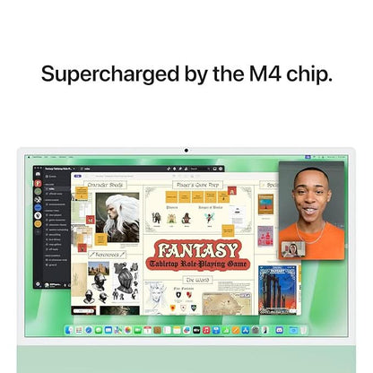 Apple 24-inch iMac with Retina 4.5K display M4 chip with 10 core CPU and 10 core GPU, 24GB, 512GB SSD - Green