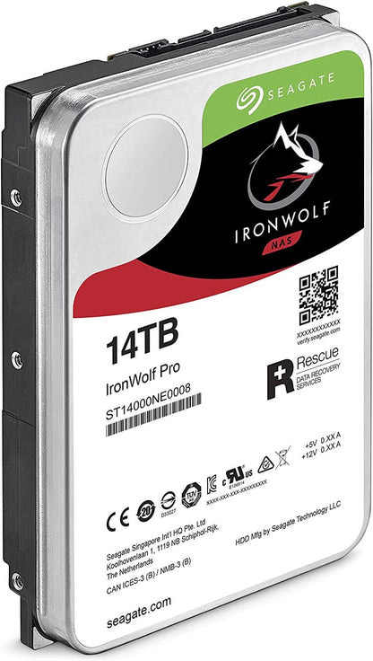 SEAGATE 14TB IRONWOLF PRO INTERNAL SATA HARD DRIVE