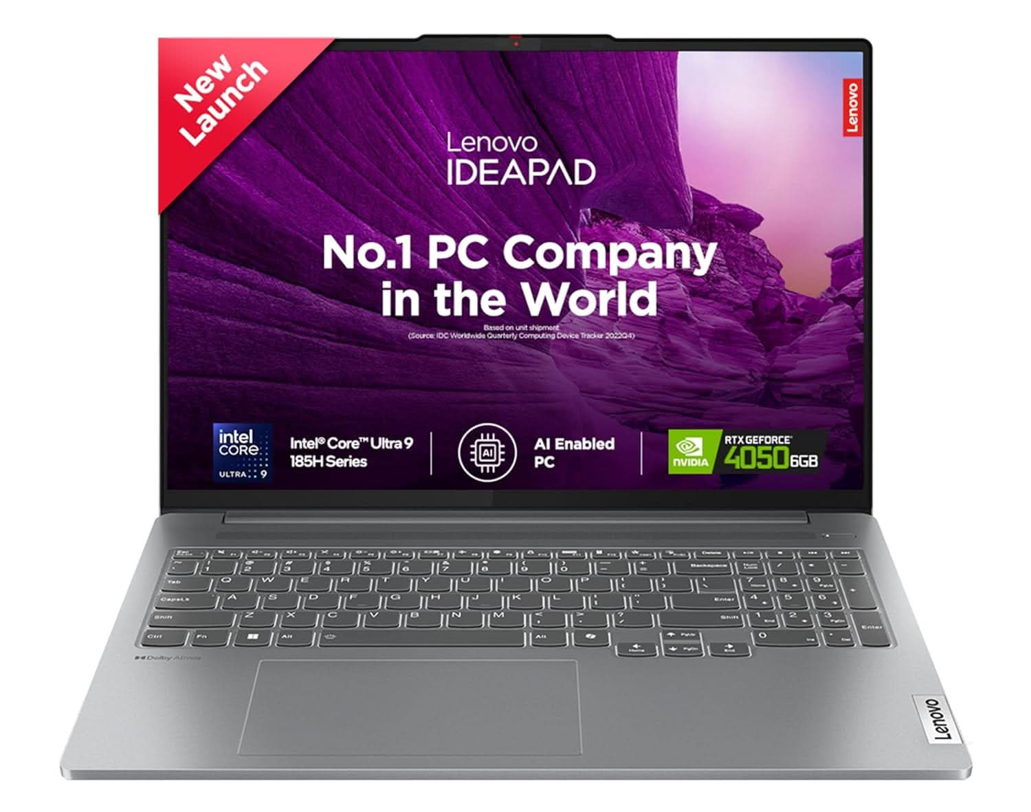 LENOVO IDEAPAD PRO 5 INTEL CORE ULTRA 9 185H BUILT-IN AI 16 INCH (40.6CM) 2K-OLED 400NITS 120HZ TOUCHSCREEN LAPTOP (32GB/1TB SSD/NVIDIA RTX 4050 6GB/WIN11/OFFICE/3MON. GAME PASS/GREY/1.9KG), 83D4002PIN
