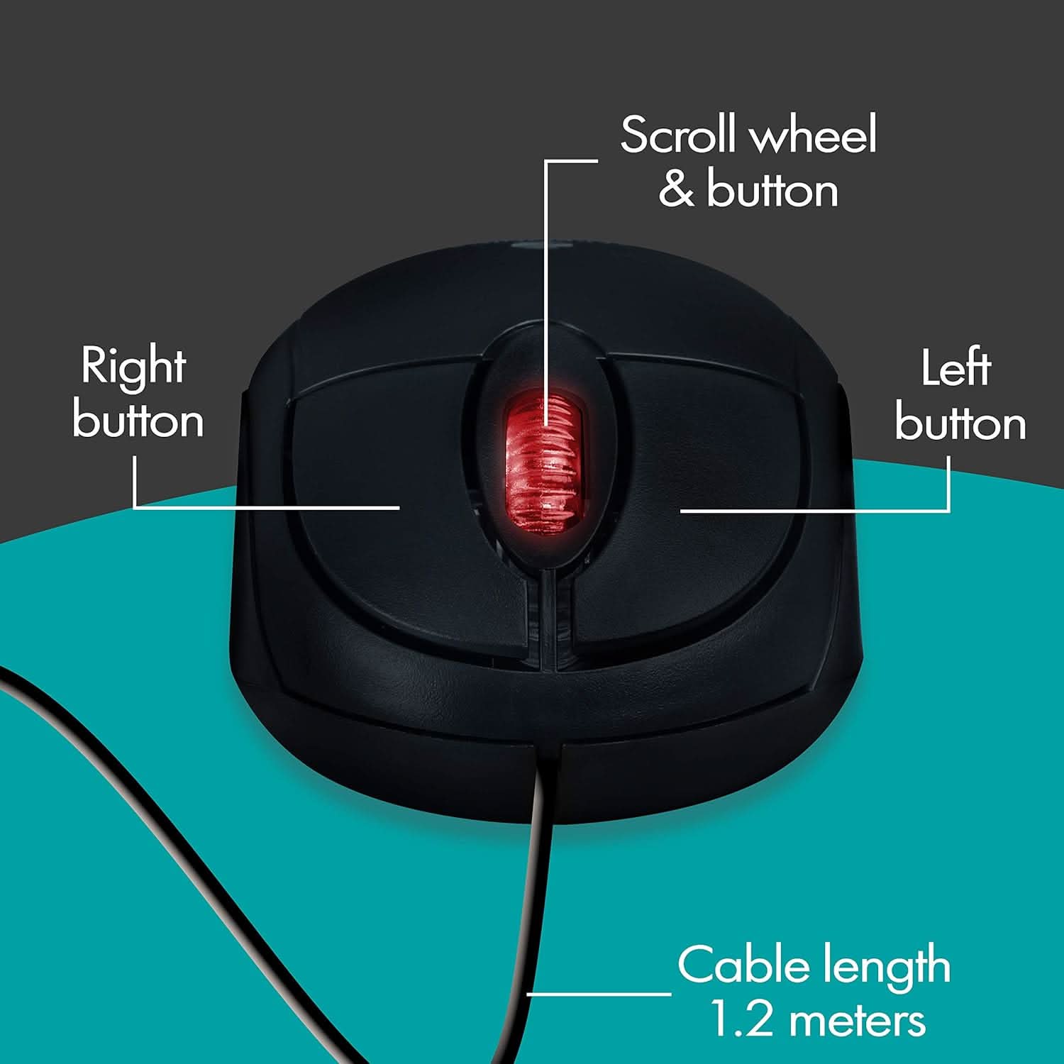 Zebronics Rise Wired Optical Mouse