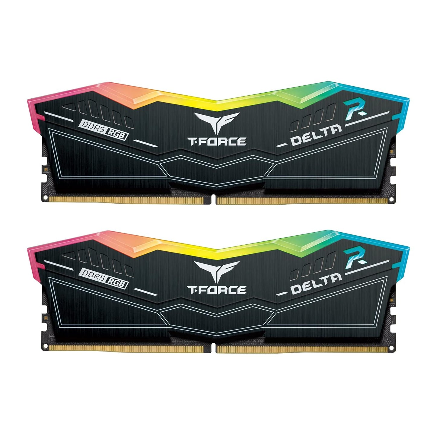 TEAMGROUP T-FORCE DELTA RGB 32GB (16GBX2) DDR5 6000MHZ DESKTOP RAM (BLACK) FF3D532G6000HC38ADC01