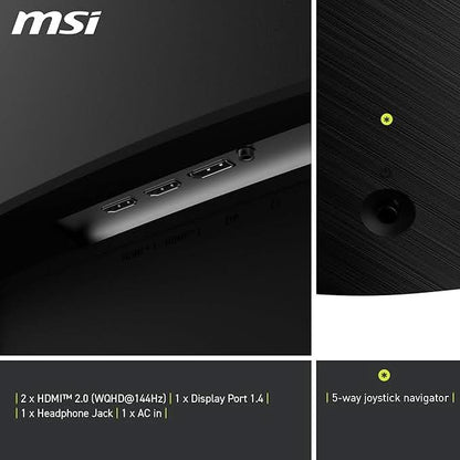 MSI MAG 32CQ6F 32 Inch WQHD, Rapid VA Monitor