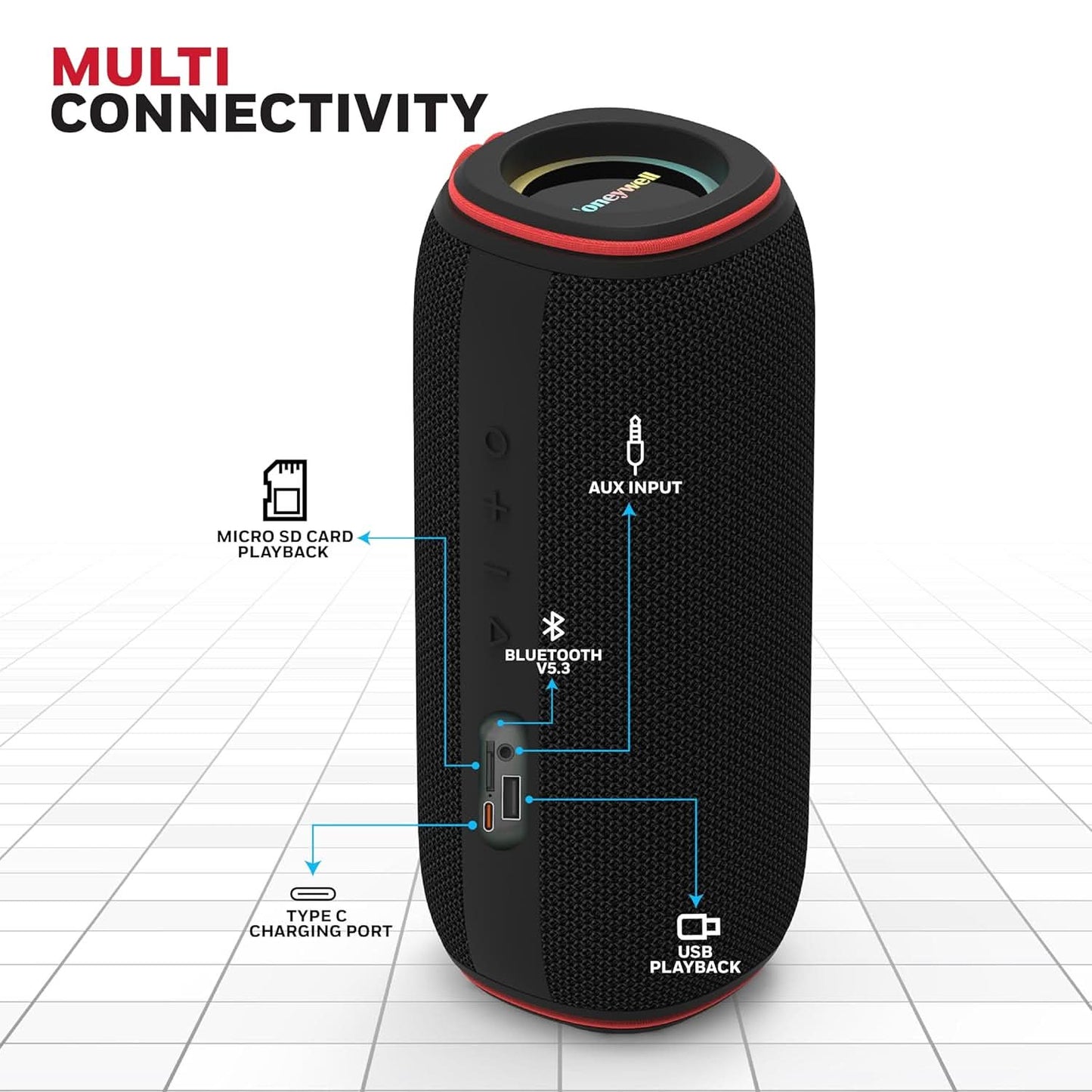 HONEYWELL TRUENO U400 30W 5.3 BLUETOOTH SPEAKER BLACK