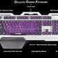 COSMIC BYTE CB-GK-06 GALACTIC (BLACK/SILVER) GAMING RGB SILVER KEYBOARD