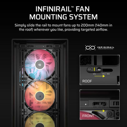 CORSAIR FRAME 5000D RS ARGB MODULAR MID-TOWER PC CASE, BLACK-CC-9011309-WW