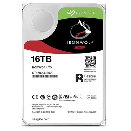 SEAGATE IRONWOLF PRO 16TB NAS INTERNAL HARD DRIVE