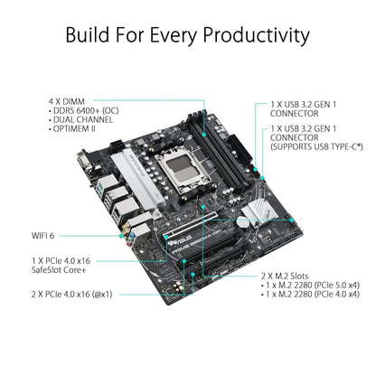 Asus B650M-AYW WIFI M-ATX Motherboard DDR5