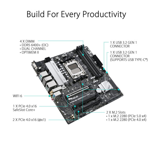 Asus B650M-AYW WIFI M-ATX Motherboard DDR5