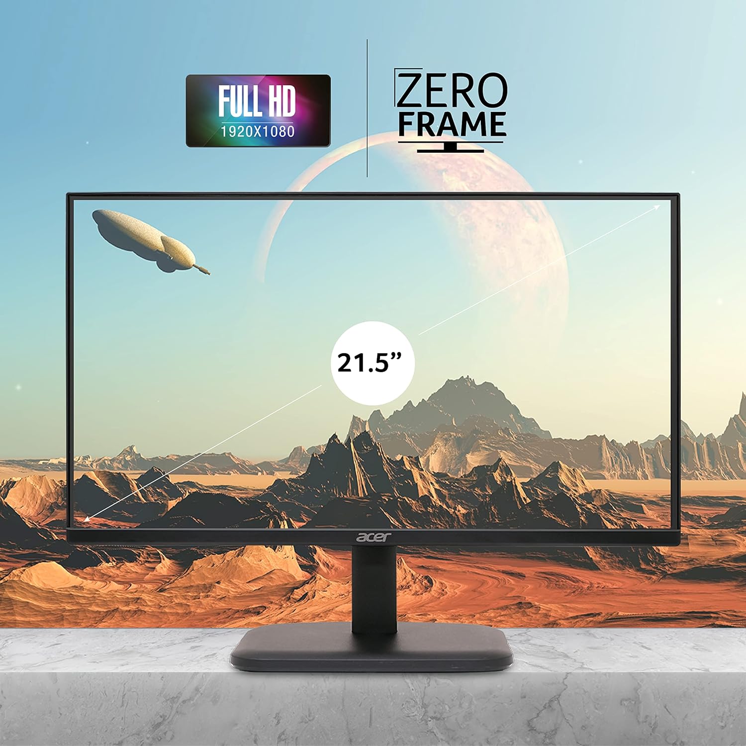 ACER EK220Q 21.5 INCH (54.61 CM) FULL HD (1920X1080) PIXELS VA PANEL LCD MONITOR