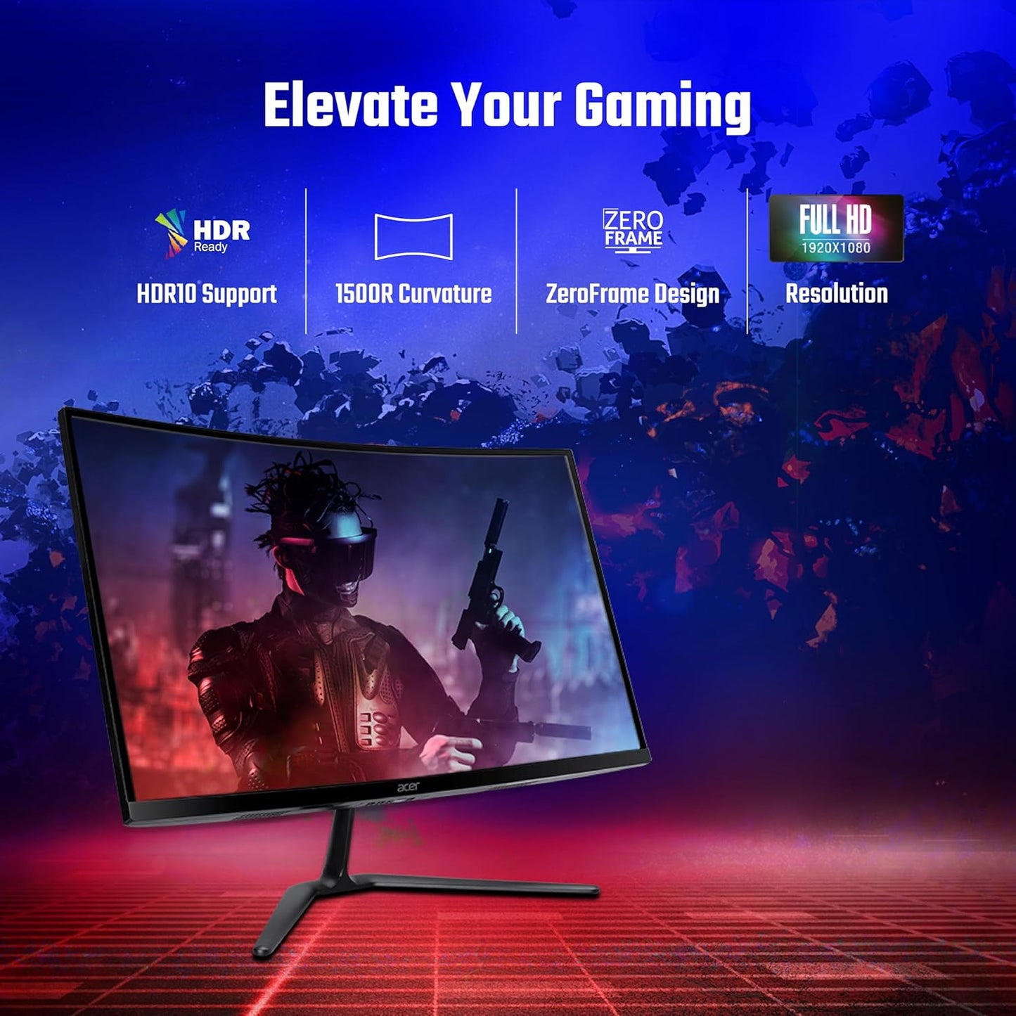 ACER ED270 X2 27 INCH FULL HD 1500 R CURVED GAMING BACKLIT LED LCD MONITOR