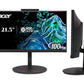 ACER B227Q D4 21.5 INCH IPS FULL HD BACKLIT LED LCD MONITOR I FULL HD ADJUSTABLE WEBCAM